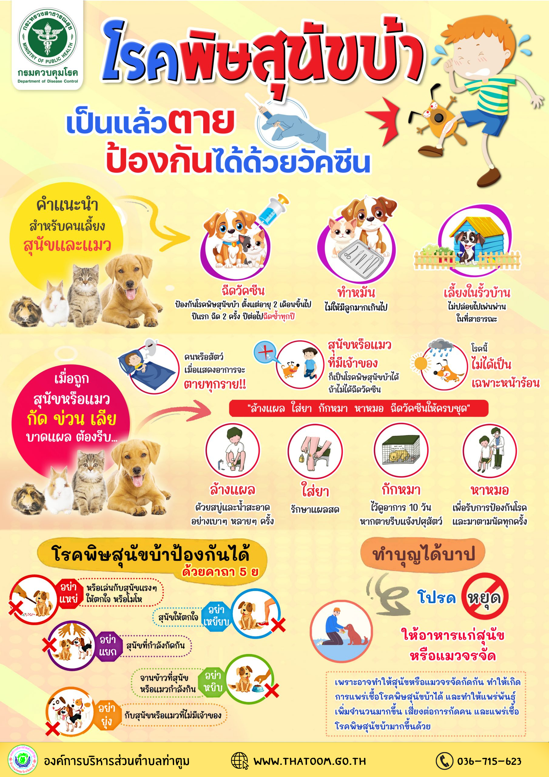 พิษสุนัขบ้า   Thatoom Thatoom